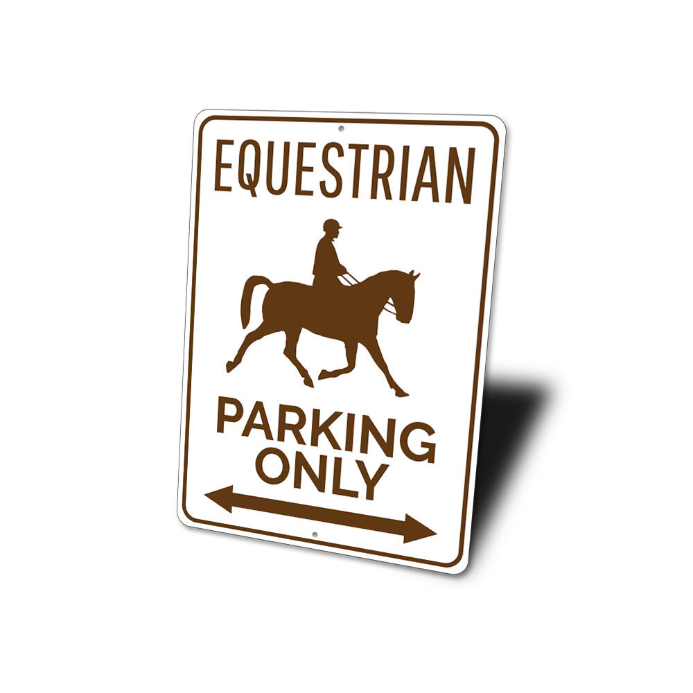 Lizton Sign Shop Inc Equestrian Parking Aluminum Sign Wayfair